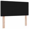 vidaXL Tăblie cap cu headboard Negru 90 cm țesătură