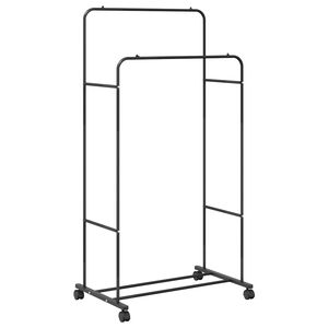 vidaXL Suport pentru H&acirc;rtie Negru 80 x 53 x 156 cm
