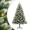 vidaXL 300 LED-uri Alb cald PVC și Metal Verde și alb