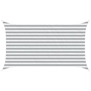 vidaXL P&acirc;nză de umbră Gri deschis și alb. 3,5 x 2 m