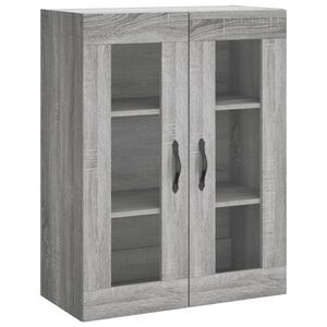 vidaXL Dulap pe perete, sonoma gri, 69,5x34x90 cm, lemn prelucrat