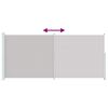 vidaXL Copertină laterală retractabilă de terasă, gri, 220x500 cm