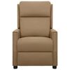 vidaXL Fotoliu rabatabil electric, cappuccino, piele ecologică