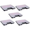 vidaXL Cutii sortare 5 buc separatoare reglabile 385x283x50 mm plastic