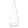 vidaXL Pom de Crăciun din metal KUOPIO 125 cm Oțel Alb