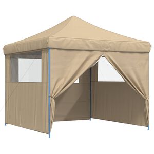 vidaXL Cort pentru Petreceri 292 x 292 x 315 cm Bej Material Oxford