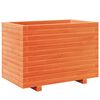 vidaXL Jardinieră grădină, maro ceruit, 70x40x49,5 cm, lemn masiv pin