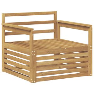 vidaXL Canapea de exterior Lemn Solid de Acacia Alb