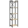 vidaXL Raft pentru cărți 40 x 30 x 155 cm Lemn prelucrat Stejar Sonoma