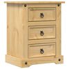 vidaXL Noptieră Corona, 53x39x66 cm, lemn masiv de pin