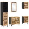 vidaXL Set dulap baie 5 buc. natural 38 x 33 x 160 cm