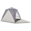 vidaXL Cort camping 4 persoane gri impermeabil setare rapidă