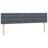 vidaXL Pat box spring cu saltea, gri &icirc;nchis, 180x210 cm, catifea