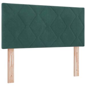 vidaXL Tăblie LED Verde &icirc;nchis 100 cm Catifea