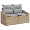 vidaXL Set de canapele pentru grădină 9 pcs Beige și gri deschis