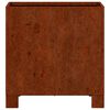 vidaXL Jardinieră cu picioare, ruginiu, 30x30x30 cm, oțel corten