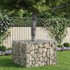 vidaXL Pat ridicat din gabion Argintiu 60 x 60 x 40 cm Oțel Galvanizat