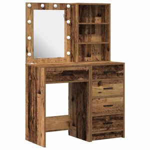 vidaXL Masă de Machiaj 2 buc. Maro 50 x 41 x 135 cm Lemn prelucrat