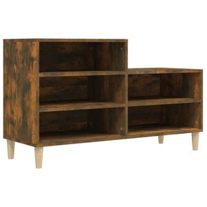 vidaXL Pantofar, stejar fumuriu, 102x36x60 cm, lemn prelucrat