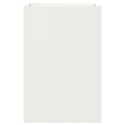 vidaXL Jardinieră, alb, 52x48x75 cm, oțel laminat la rece