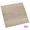 vidaXL Plăci de pardoseală autoadezive 55 buc. gri taupe PVC 5,11 m²