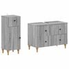 vidaXL Set de dulapuri pentru baie, 2 piese ALKMAAR Sonoma gri
