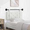vidaXL Cap de pat suspendat Pe perete Alb 80 cm Piele artificială