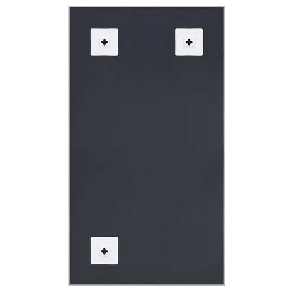 vidaXL Oglindă, argintiu, 80x60 cm