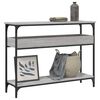 vidaXL Măsuță consolă cu raft gri sonoma 100x29x75 cm lemn prelucrat
