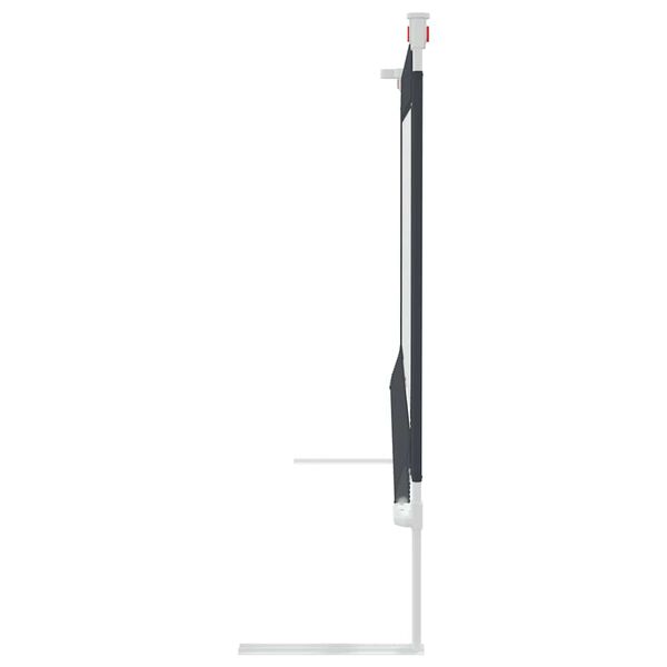 vidaXL Balustradă de protecție pat copii, gri &icirc;nchis, 140x25 cm textil