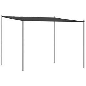 vidaXL Foișor, antracit, 3x3 m, 180 g/m&sup2;, material textil și oțel