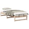 vidaXL Cadru de pat Maro 90 x 220 cm Lemn de pin masiv