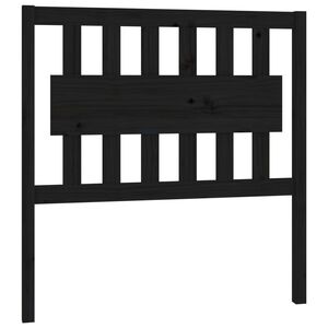 vidaXL Tăblie de pat, negru, 95,5x4x100 cm, lemn masiv de pin