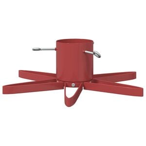 vidaXL Suport pentru brad de Crăciun Roșu 50 x 50 x 15,5 cm Oțel