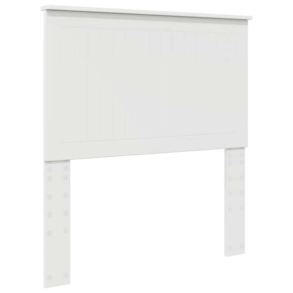 vidaXL Tăblie cap cu headboard Alb 90 cm Lemn compozit