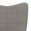 vidaXL Scaun de relaxare, gri taupe, material textil