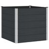 vidaXL Strat &icirc;nălțat de grădină Negru 100 x 100 x 91 cm