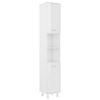 vidaXL Dulap de baie, alb extralucios, 30x30x179 cm, lemn prelucrat