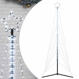 vidaXL Pom de Crăciun LED 525 LED-uri Alb Rece 302 cm