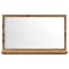vidaXL Dulap baie cu oglindă stejar artizanal 60x11x37 cm, lemn