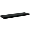 vidaXL Rafturi de perete 2 buc., negru extralucios, 80x23,5x3,8 cm MDF