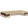 vidaXL Set de canapele de exterior 10 buc. Natural și Bej