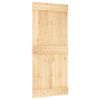 vidaXL Ușă glisantă NARVIK Natural și Negru 90 x 210 cm (213,5 cm)