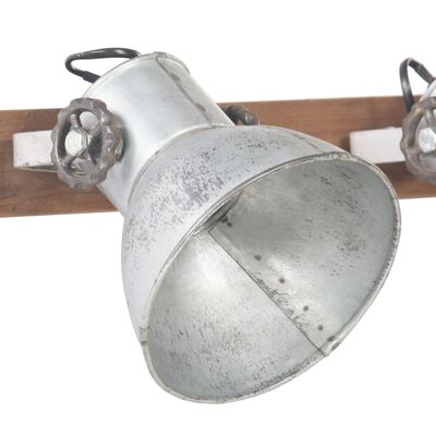 vidaXL Lampă de perete industrială, argintiu, 65 x 25 cm, E27