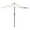 vidaXL Parasol de Grădină Nisipiu 294 x 150 x 223 cm Poliester și oțel