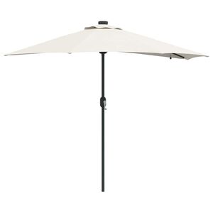 vidaXL Parasol de Grădină Nisipiu 294 x 150 x 223 cm Poliester și oțel