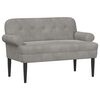 vidaXL Canapea cu capitonaj butonat Gri deschis 120 x 66 x 78 cm
