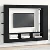 vidaXL Cabinet TV Stejar negru 152 x 22 x 113 cm Lemn compozit