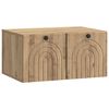 vidaXL Oglindă TV montată pe perete Stejar Artizanal 59,5 x 41 x 30 cm
