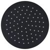 vidaXL Cap de duș tip ploaie rotund, negru, 20 cm, oțel inoxidabil